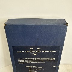 Oxford Book Of Common Prayer French Morocco Leather – Nice- 07616 Box 1952