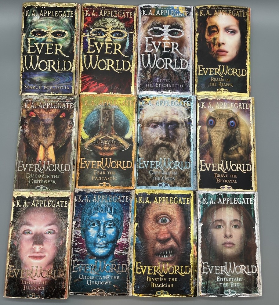 Complete Set Series – Lot of 12 Everworld Books by K.A. Applegate YA