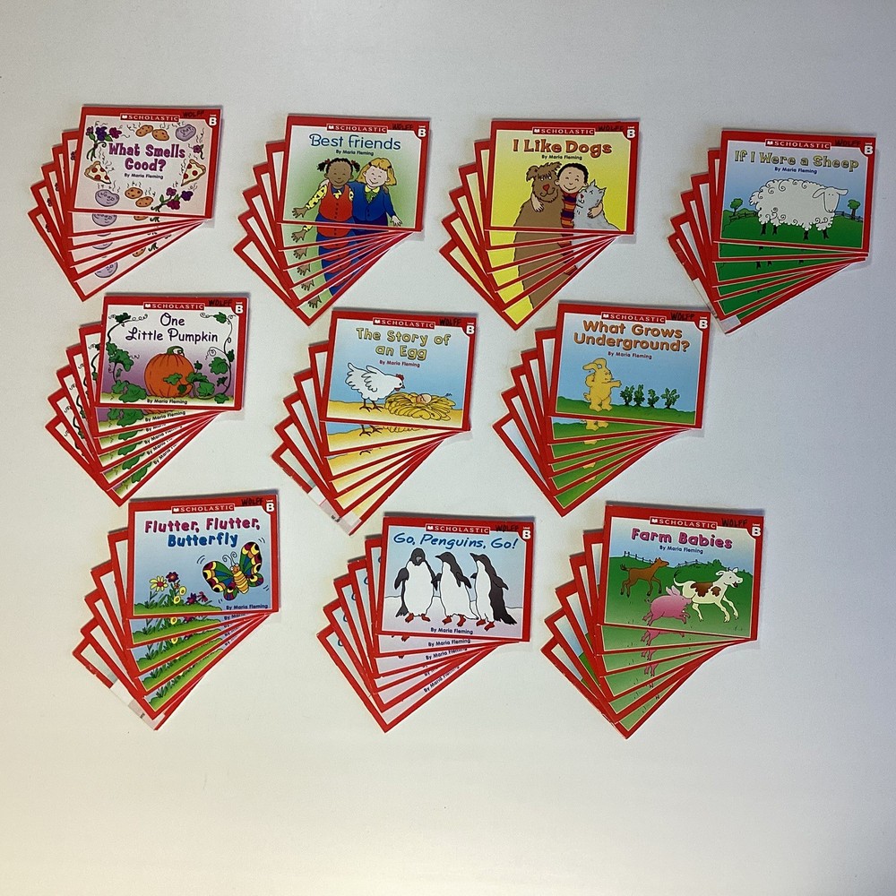 Little Leveled Readers Level B Scholastic 1st Grade Teacher Guided 60 Book Lot