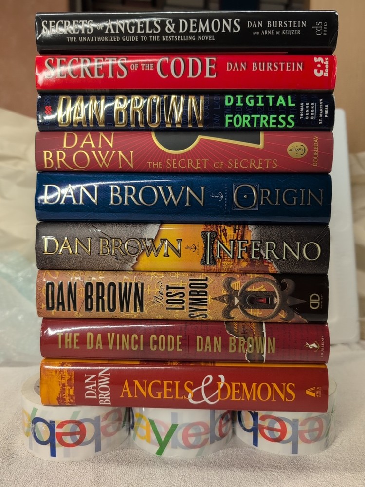 9 Vols!! ROBERT LANGDON SERIES by Dan Brown ~ Da Vinci Code & More ~ 9 Vols!!