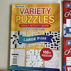 Lot of 10 Variety Puzzle Books – Crosswords, Word Find, Etc. – Dell, Kappa