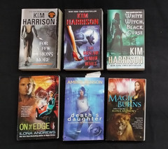 Lot of 14 Sci-Fi & Fantasy Books! Kim Harrison Ilona Andrews & Charlaine Harris!