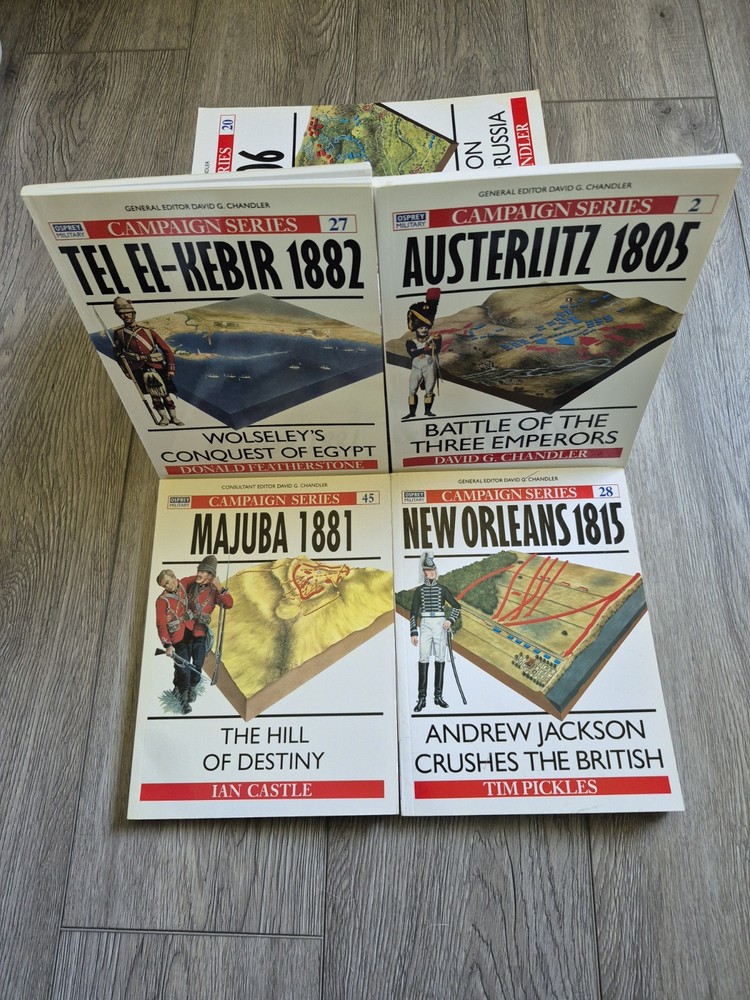 Osprey Campaign Series 22 pc military history illustrated look LOT