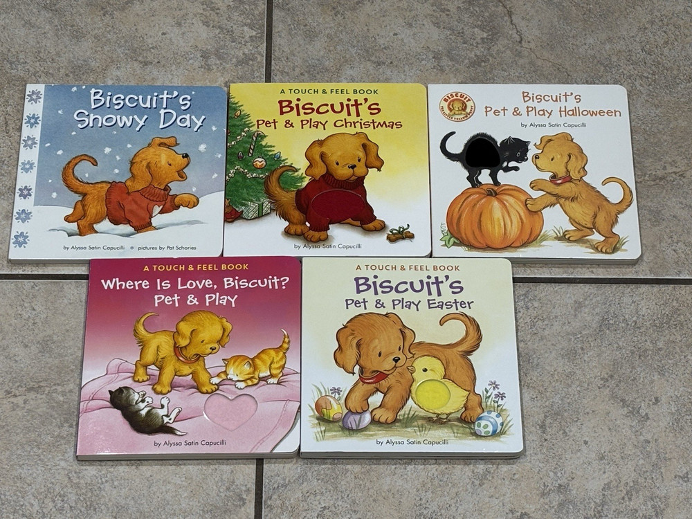 5 ASSORTED BISCUIT THE DOG CHILDREN’S BOARD BOOKS BY ALYSSA SATIN CAPUCILLI