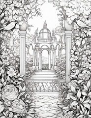 Secret Garden Coloring Book for Adults & Kids ,