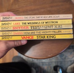 Bargain DAW Book Lot 5 Sci-Fi Paperbacks for $25 Vintage Good Condition