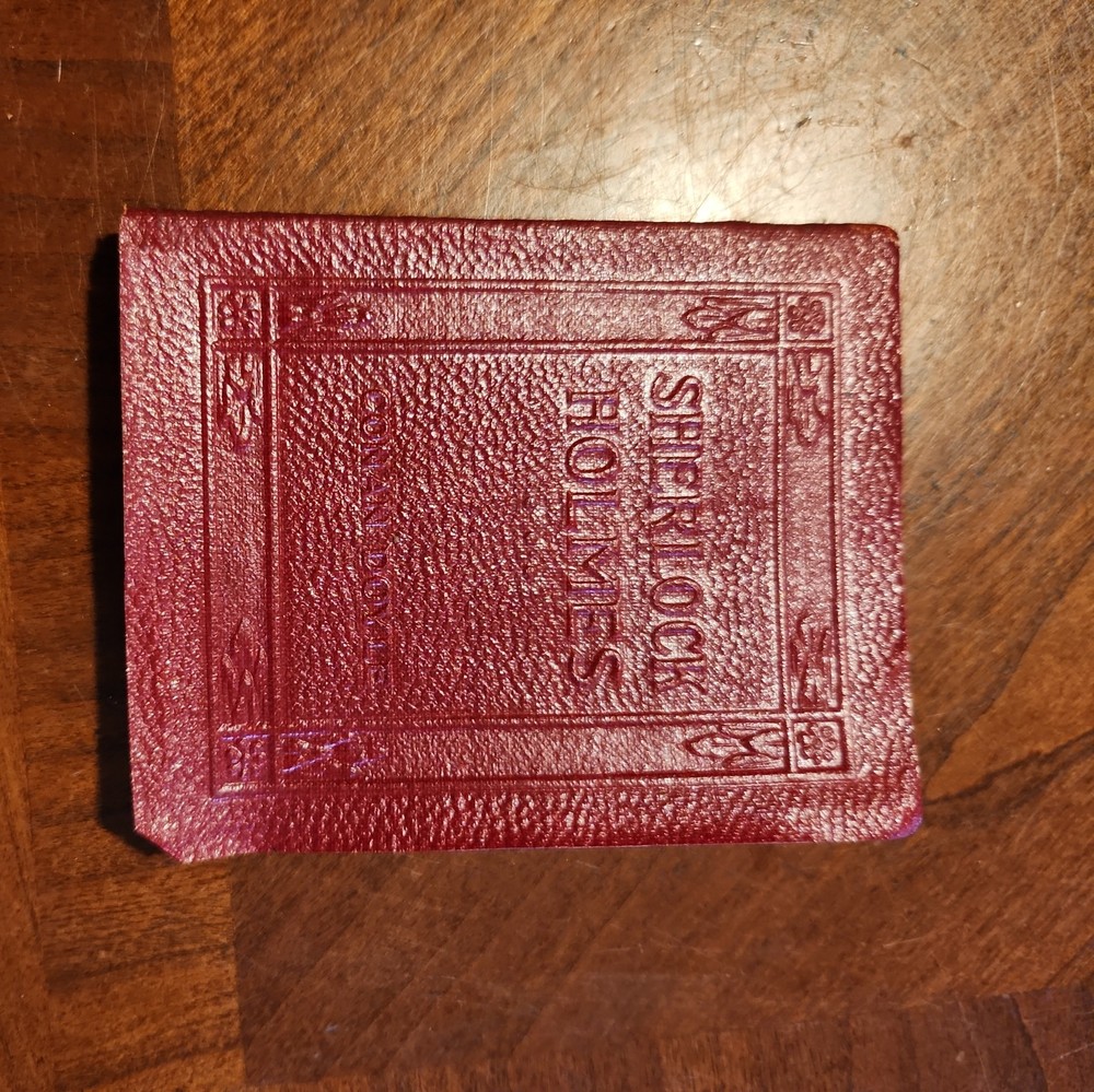 1920s Small Red Book SHERLOCK HOLMES Sir Arthur Conan Doyle Little Leather