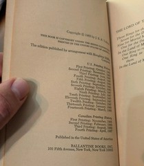 1960s Tolkien Lord Of The Rings Trilogy Book Set Ballantine
