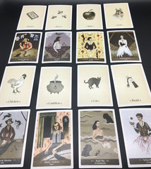 The Literary Witches Oracle 70 card deck 36 pg guidebook org clamshell box