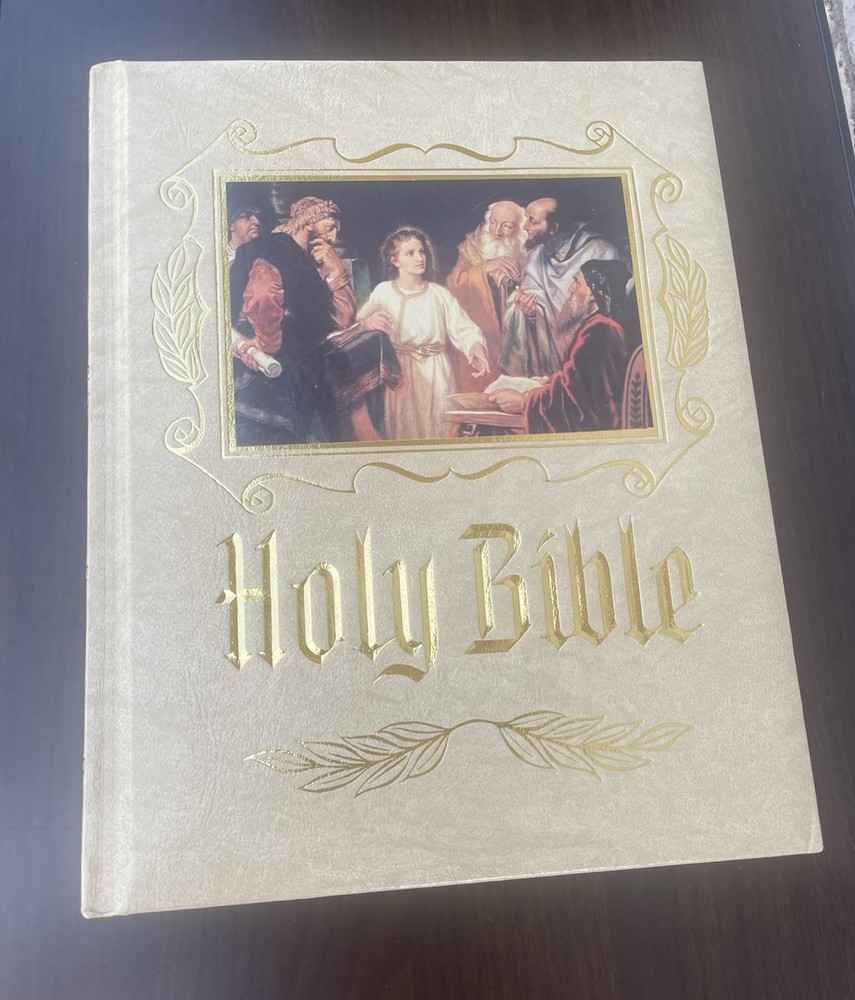 Holy Bible King James Red Letter Edition Illustrated Very Large Weighs 5lbs8oz