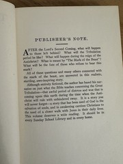 Vtg 1933 THE MARK OF THE BEAST Sydney Watson Hardcover Revell End Times Fiction