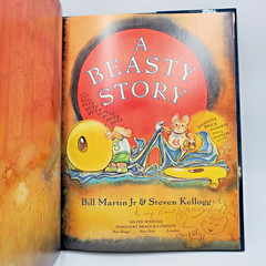 Signed Book 1st Ed A BEASTY STORY Steven Kellogg Art Hardback To Nancy Autograph