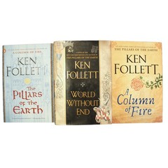 Ken Follet Pillars of the Earth World Without End Column of Fire Book Lot