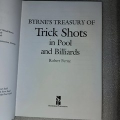 Byrne’s Treasury of Trick Shots Pool & Billiards Robert Byrne 2012 Skyhorse HC