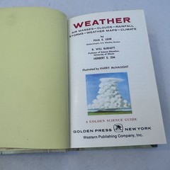 Weather – Herbert S. Zim 1965, Hardback Book Golden Science Guide 301 Color
