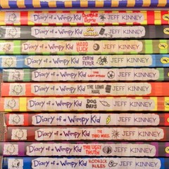 Jeff Kinney Diary of a Wimpy Kid Set of Books and Game Ages 9-12 School Fiction