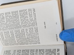 Vintage 1940s Miniature Holy Bible KJV Oxford Ruby 32mo Pocket Bible 40s