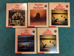 Vintage 1987 – The New Dinosaur Library – Set Of 5 – Scholastic EC!! D. Dixon 🦖