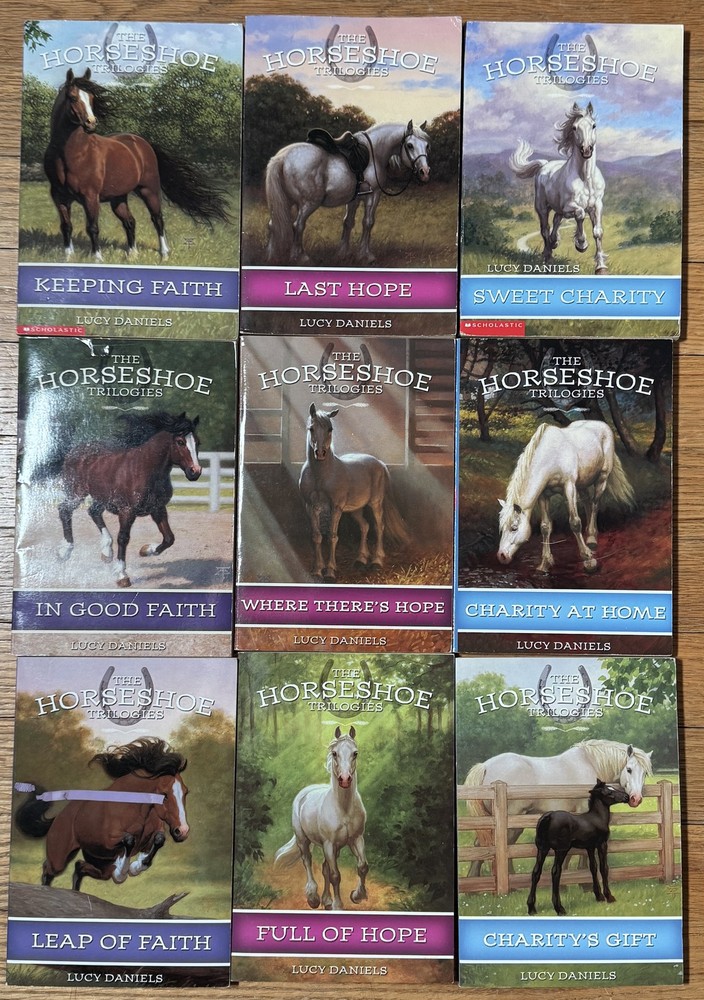 Complete Series Set HORSESHOE TRILOGIES by Lucy Daniels Faith