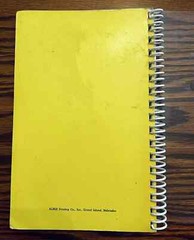 Methodist Church Lexington Nebraska Cook Book Vintage 1960s