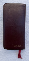 NIV Trimline Pocket Bible New Testament 1984 Burgundy Leather Red Lettered Gilt