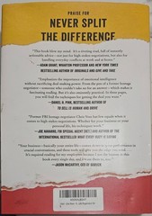Never Split the Difference by Chris Voss and Tahl Raz (2016, Hardcover)