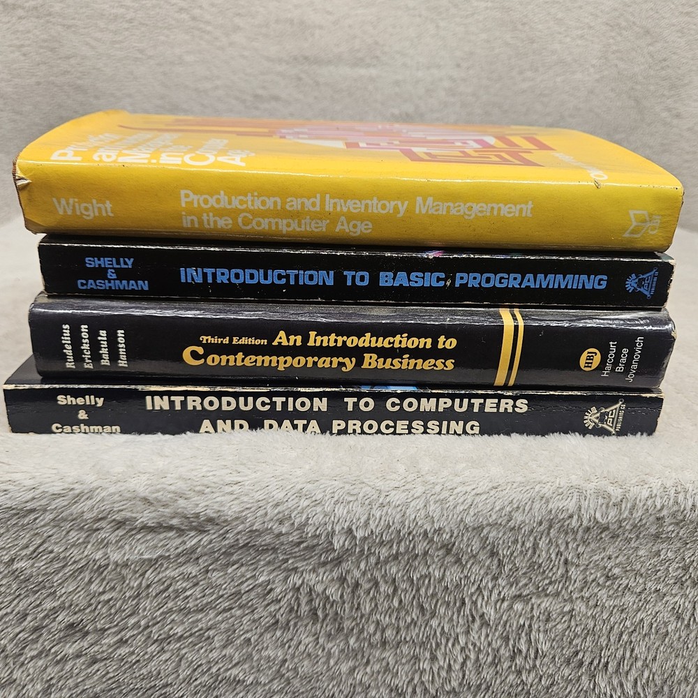 Vintage Computer & Business Books 70s 80s Programming Data Processing Managment