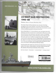 Osprey New Vanguard #322, US Navy Gun Destroyers 1945-88 Softcover Ref. NM