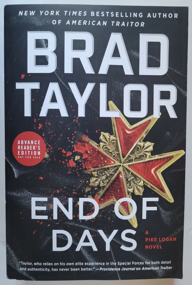 End of Days by Brad Taylor Paperback Advance Copy (2022) NEW & UNREAD