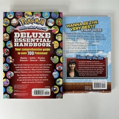 Pokemon Deluxe Essential Handbook & Pokemon Go Field Guide, Lot of 2, Like New