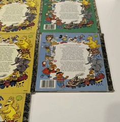 Lot Little Golden Book CTW Sesame Street Big Bird Elmo Grover Bunny Hop Oscar