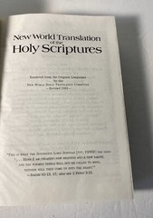 New World Translation of Holy Scriptures 1984 Watchtower Bible & Tract Society