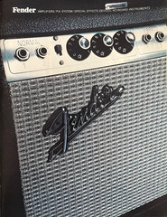 Original 1970’s Fender Amplifiers Amp Color Paperwork From 8.5″x11″ Catalog