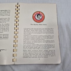 Martha White Southern Baking Book, Spiral Bound , Vintage 1983, 6″ X 8.5″