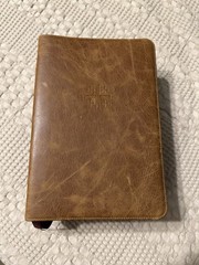 Schuyler ESV Stridon Bible – Desert Camel Calfskin Leather