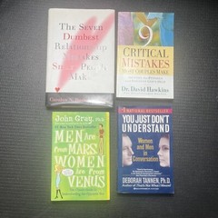 Relationship Couples Book Lot- Men From Mars 9 Critical Mistakes Hawkins Bushong