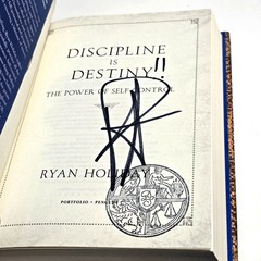 Discipline Is Destiny—AUTOGRAPHED by Ryan Holiday—HC, FREE PRIORITY MAIL (I3-148