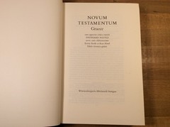 Novum Testamentum Graece, Greek, Vintage 1968 Hardcover