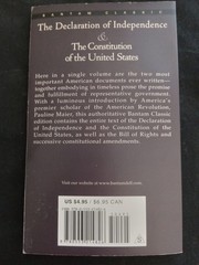Declaration of Independence and the Constitution of the United States by Pauline
