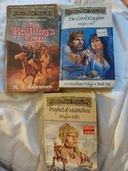 VTG LOT OF 3 FORGOTTEN REALMS BOOKS Coral Kingdom Halflings Gem Prophet Moonshae