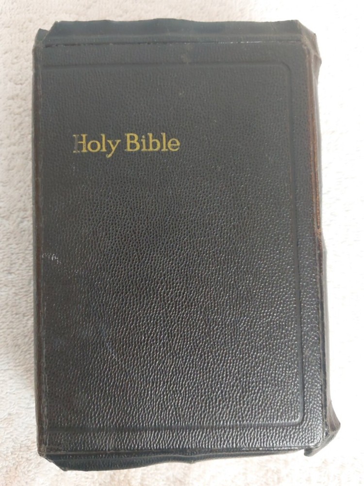 Vintage National Bible Press Holy Bible KJV Self Pronouncing 40s-50s