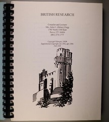 Elderhostel British Research Syllabus 1998 BYU Genealogy Seminar Helen Clegg
