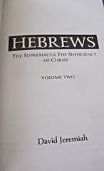 DR. DAVID JEREMIAH STUDY GUIDES HEBREWS SUPREMACY & SUFFICIENCY VOLUMES 1-4+