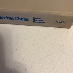 Bobby Fischer Teaches Chess Hardcover Xerox 1966 fourth printing
