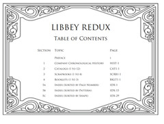 Libbey ^Redux^ American Brilliant Cut Glass and engraved catalog/book Amberina