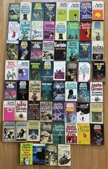 Lot 54 AGATHA CHRISTIE Novels Many Hercule Poirot Miss Marple Series Vintage