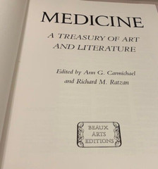 Art Literature Book Large Decor Illustrated Beaux Arts VTG Medicine Treasury MCM