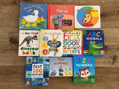 10 Toddler Board Books Lot ABC Numbers Animals Dinosaur Priddy Baby DK Learning