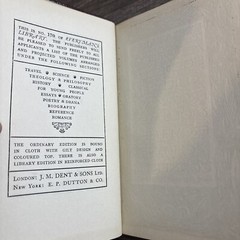 Old Goriot By Honore de Balzac J. M. Dent & Sons Ltd. 1922 Reprint