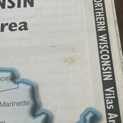 Sportsmans Connection Northern Wisconsin Vilas Area Fishing Map Guide